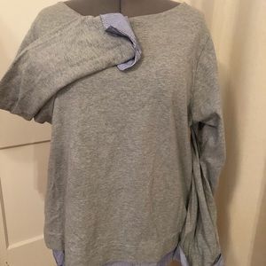 J. Crew knit pullover with built-in layer look 2X